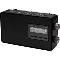 Panasonic RFD10EBK Black - Portable Digital DAB/DAB+/FM Radio  with Headphones Output